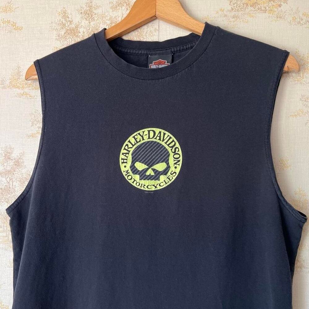 Harley-Davidson Muscle Shirt | Mobile Bay AL Skull Graphic | Size M